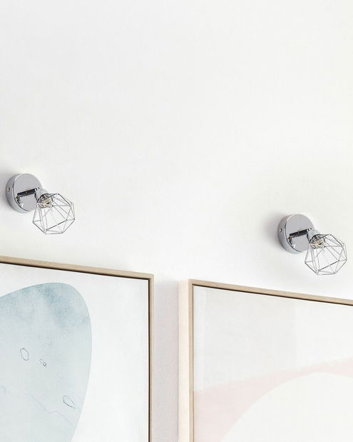 Set 2 ks. nástenných svietidiel EMANUELA (strieborná)