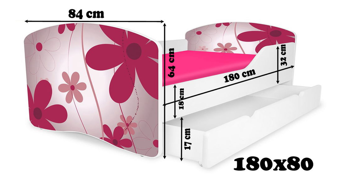 Detská posteľ 180x80 cm Lori 10 