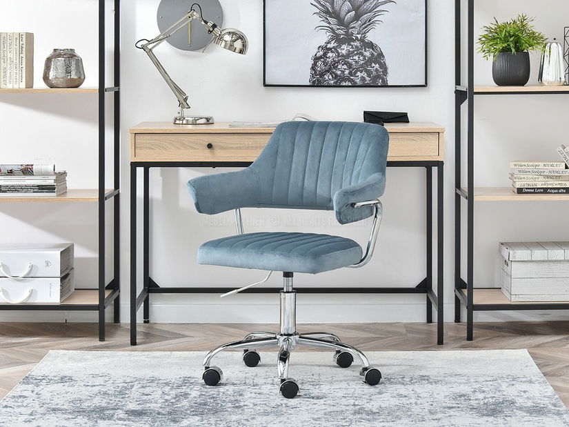 Stolica Merylyn (plava + krom)