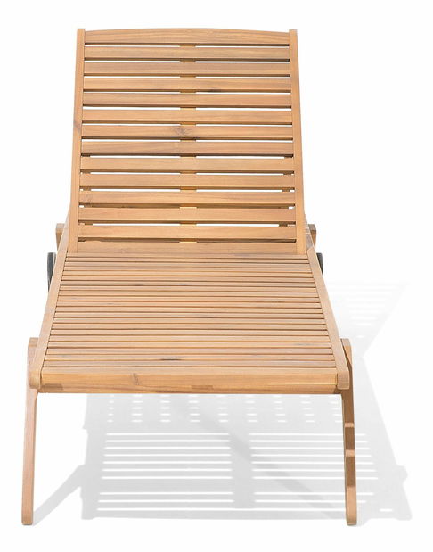 Vrtna ležaljka CESSI (svijetlo drvo) (bež jastuk)