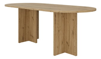 Blagovaonski stol na razvlačenje Ovalina (bež pijesak)