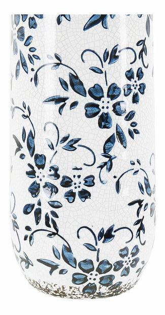 Váza 35 cm Mulza (fehér + kék)