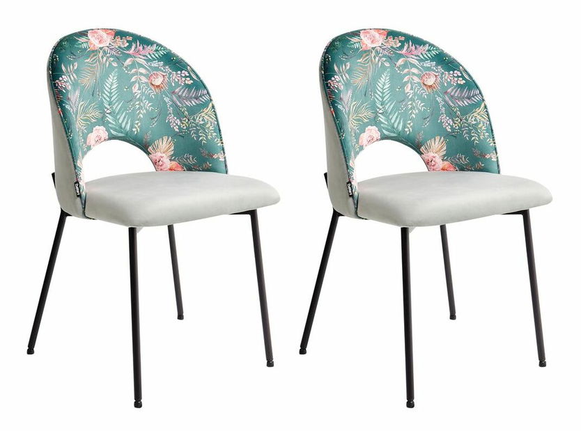 Set blagovaonskih stolica 2 kom. CAVEL (tkanina) (zelena)