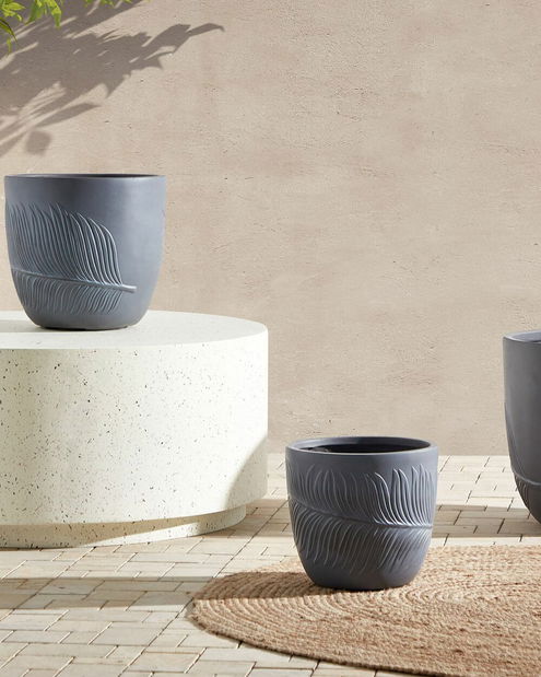 Virágtartó 16 cm Fiero (szürke)