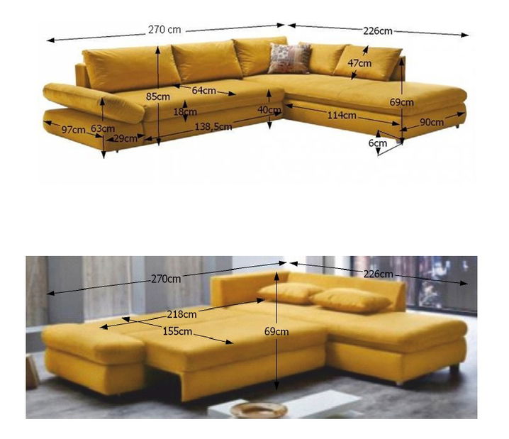 Rohová sedačka Sylt (L)