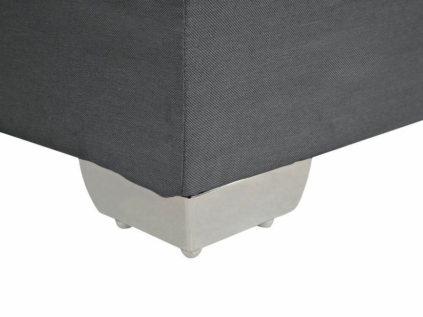 Manželská posteľ Boxspring 160 cm ADIR (s matracmi) (sivá)