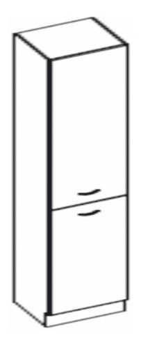 Potravinová kuchynská skriňa Lewis 60 DK 210 2F