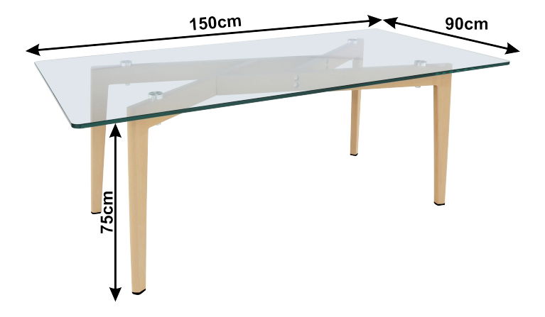 Jedálenský stôl Pedrek Typ 3 (pre 4 osoby)