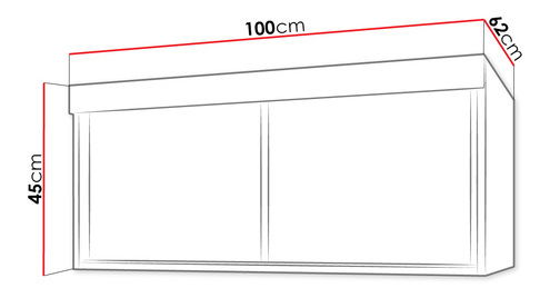 Nadstavec na šatníkovú skriňu 100 Sahra (Jeseň tmavý)