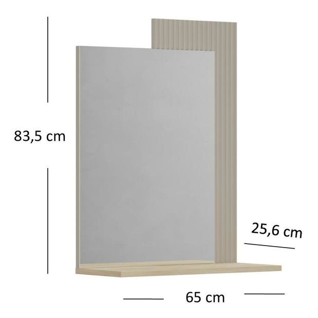 Zrkadlo Demandaron 2 (taupe + dub silverjack) 