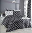 Posteľná bielizeň 200 x 220 cm Madaline (čierna + biela)