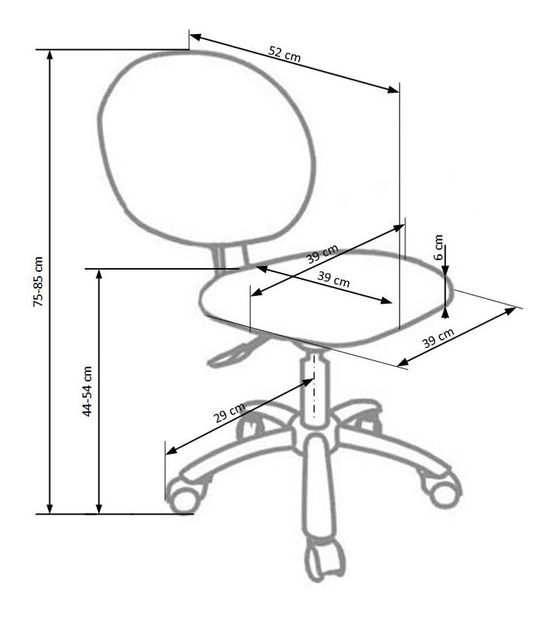 Dječja stolica Geri (zelena)