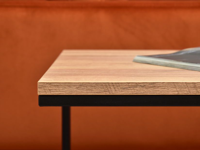 Konferenčný stolík Defraudado (zlatá + čierna)