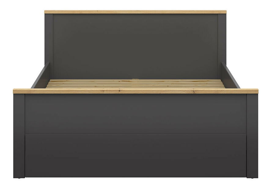 Bračni krevet 160 cm Hesen LOZ1S/140 (grafit + hrast artisan)