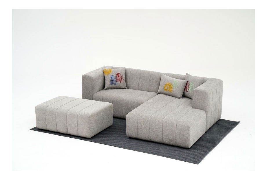 Sarokkanapé Beyzometta (J) (világosszürke)