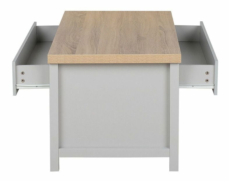 Dohányzóasztal Catoosa (világosszürke)