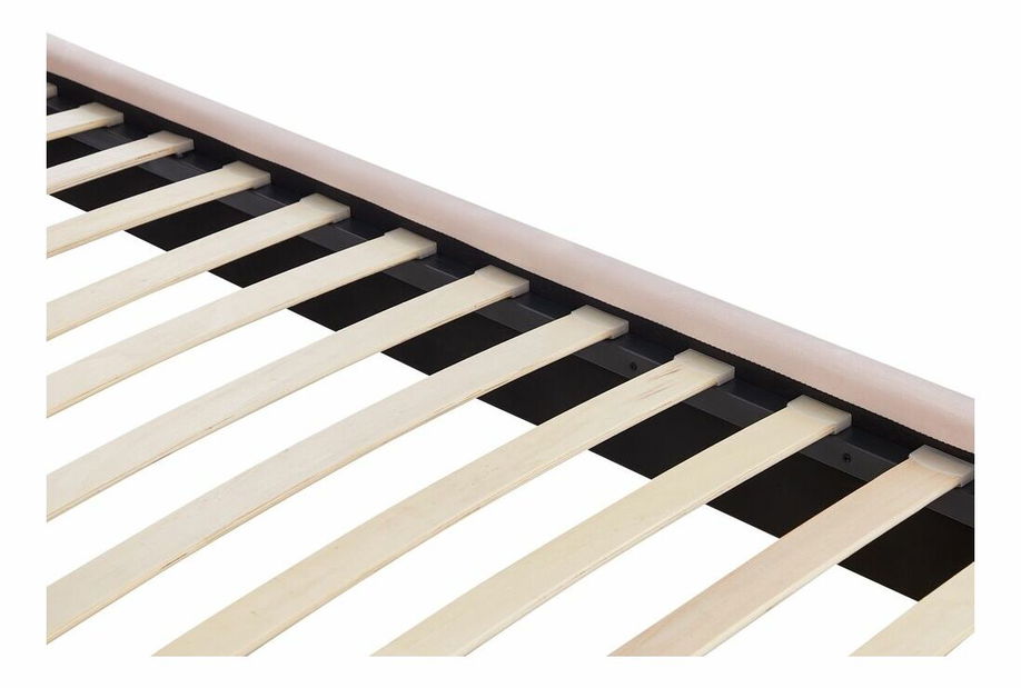 Čalúnená posteľ 180x200 cm Laraine (ružová) (s roštom)