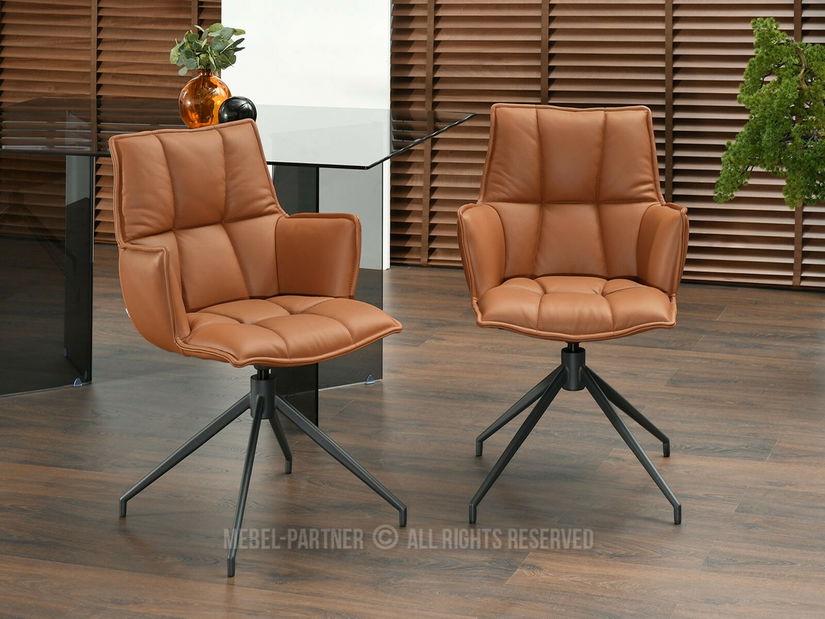 Jedálenská stolička Vacuno (hnedá + čierna)