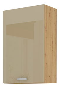 Horná kuchynská skrinka Arryn 60 G-90 1F (dub artisan + lesk cappucino)