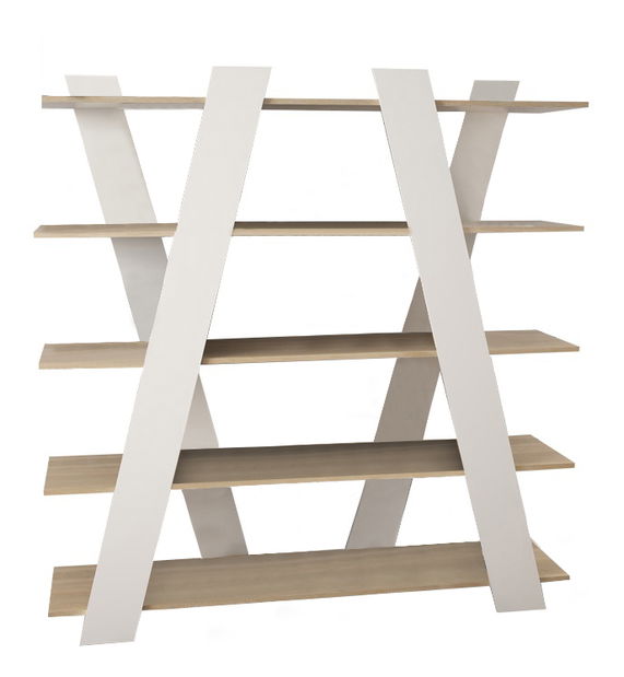 Regál Salda (dub sonoma + biela)