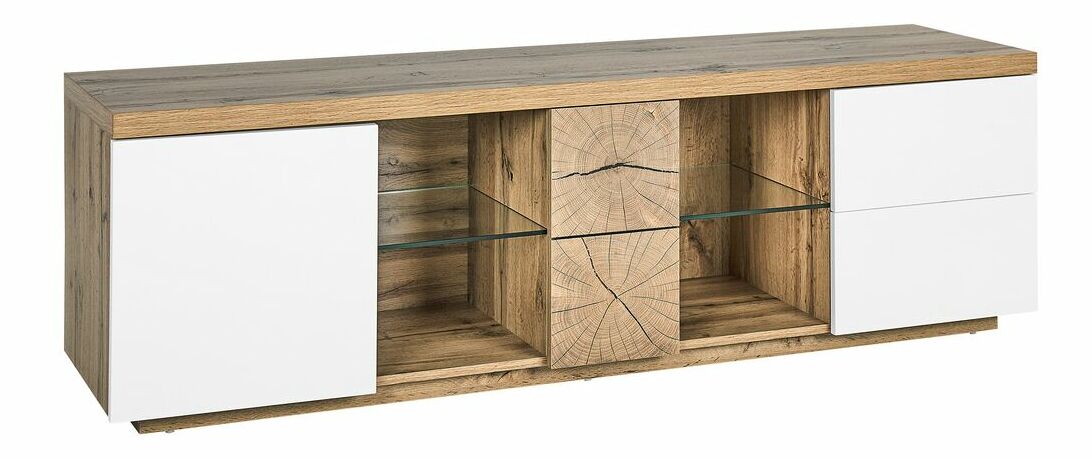 TV stolík/skrinka Fletcher (svetlé drevo)