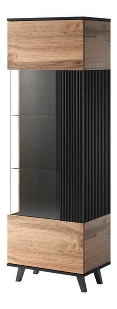 Vitrina Ranae W1 (hrast wotan + crna)