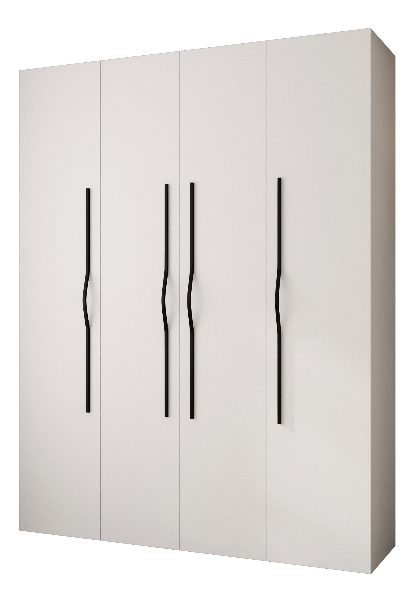 Šatníková skriňa 190 cm Carmela 40-2 (biela + čierna)