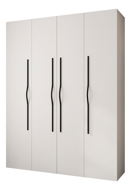 Dulap de haine 190 cm Carmela 40-2 (alb + Negru)