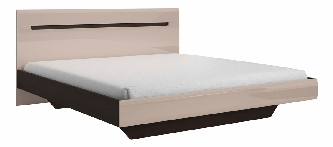 Franciaágy 160 cm Hayle Típus 31 (sötét sonoma tölgy + fényes homok szürke)