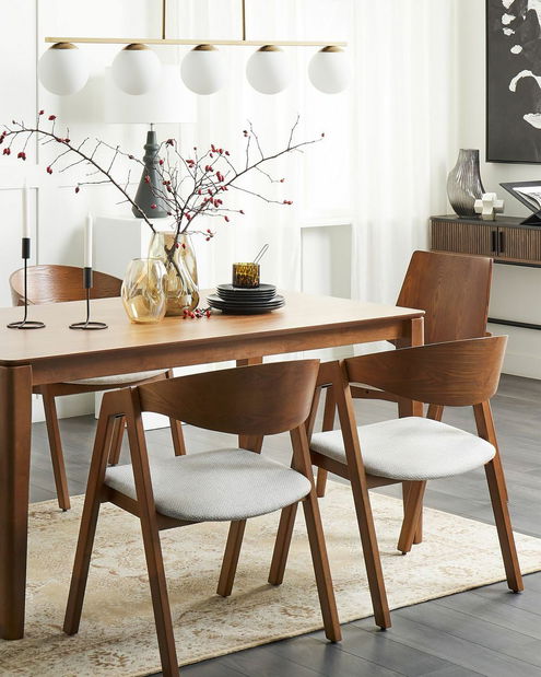 Set 2 ks jedálenských stoličiek Yugo (tmavé drevo) 