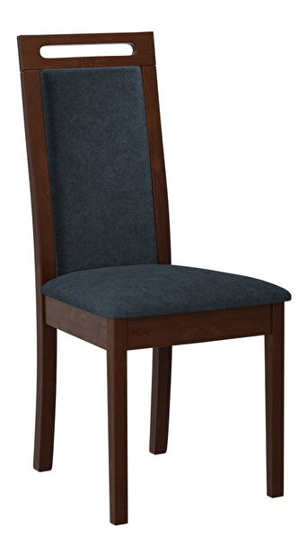 Jedálenská stolička Hellen VI (orech + modrosivá)