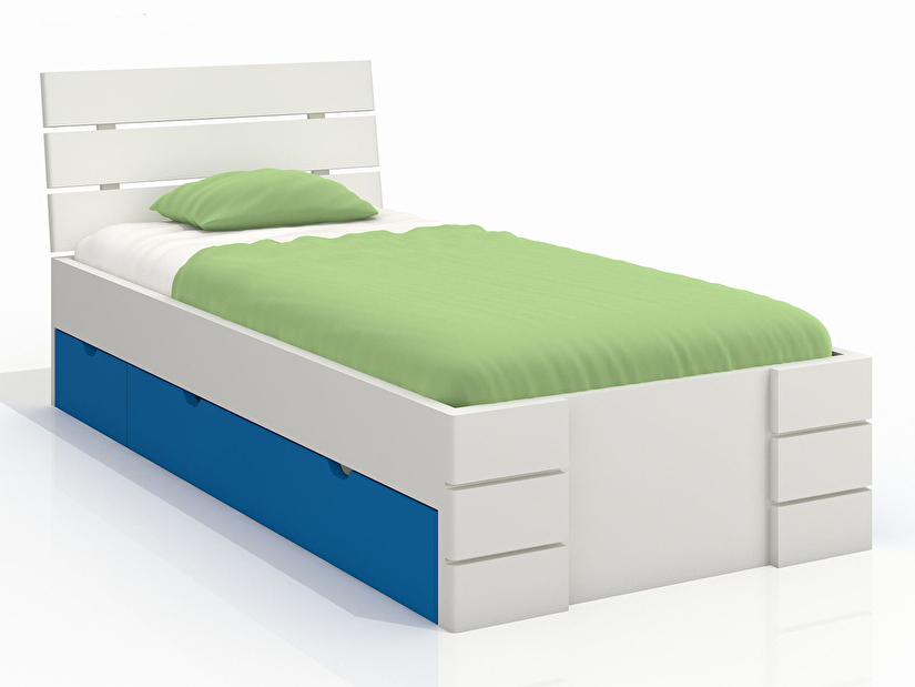 Jednolôžková posteľ 120 cm Naturlig Kids Lorenskog High Drawers (borovica) (s roštom)