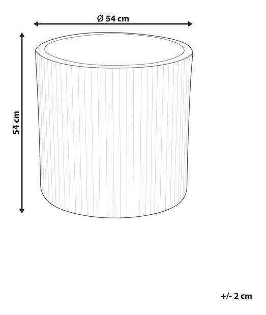 Ghiveci ⌀ 55 cm Oreo (gri)