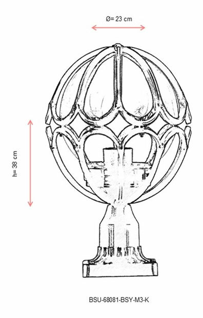 Iluminat de perete pentru exterior Dario (Negru)