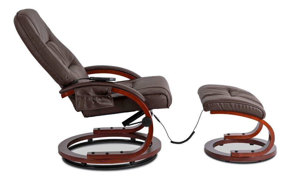 Masažna fotelja sa tabureom Canole (smeđa) 