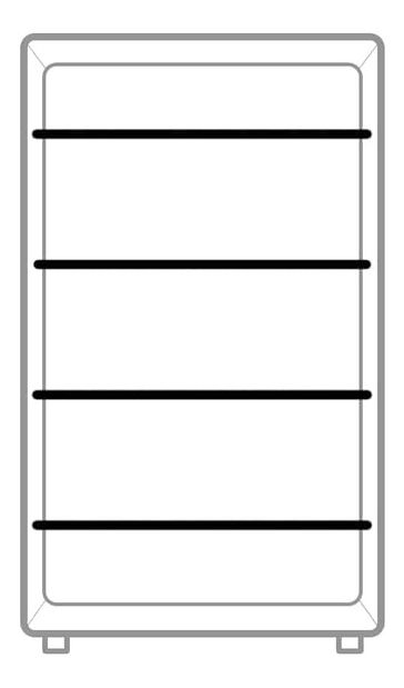Ormar s policama Radella 