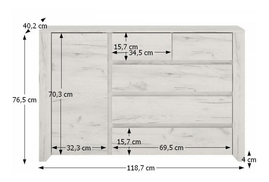 Komoda Adamus Typ 41 1D5S