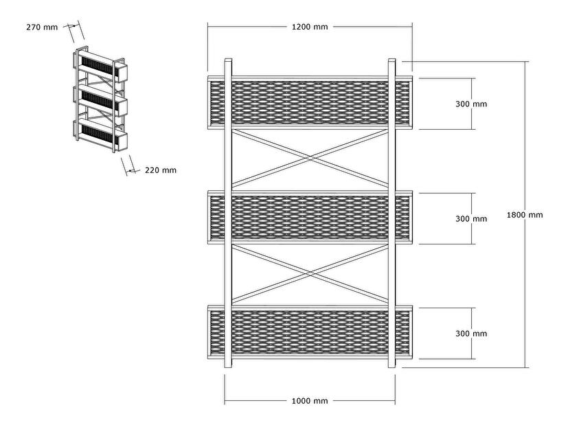 Raft Ludidi (Nuc + negru) 