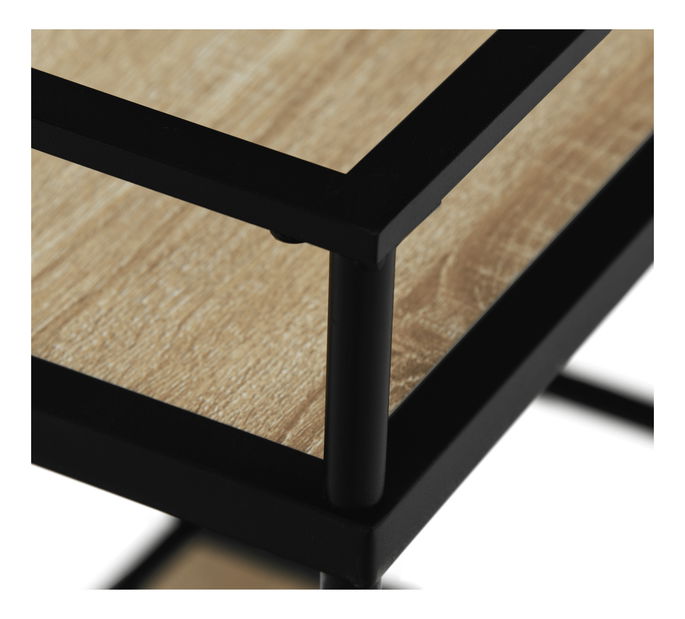 Servírovací vozík Parran (tölgy + fekete)