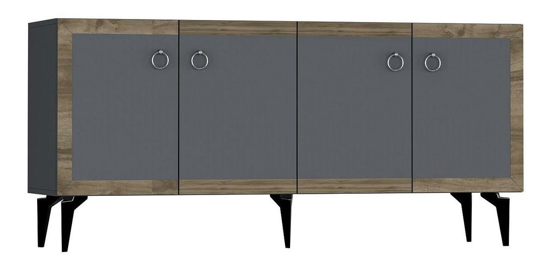 Skrinka Sotema 1 (antracit + orech) 