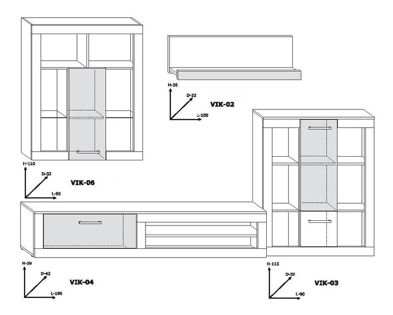Set za dnevni boravak Verena 5 