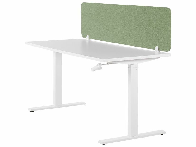 Panou separator birou 130 x 40 cm Walda (verde) 