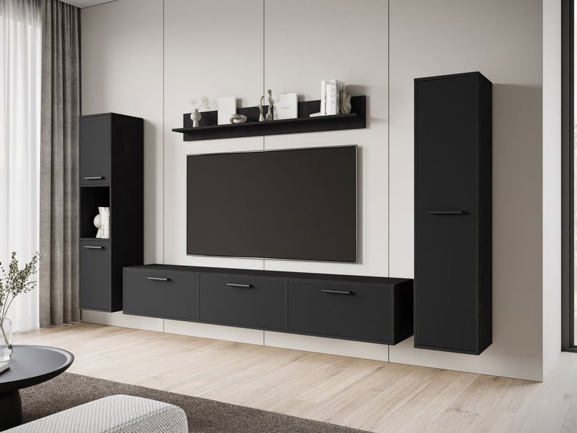 Obývacia stena Ikinra XL (čierny grafit) 