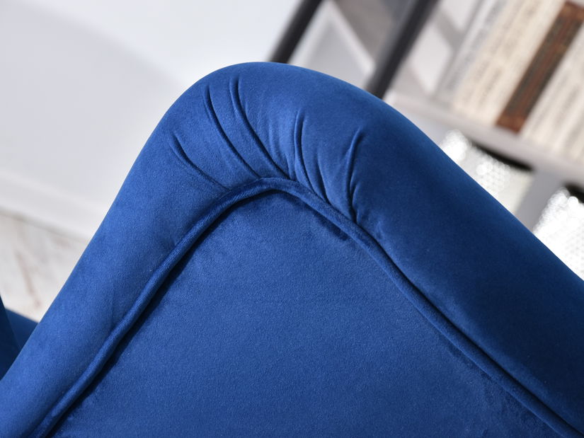 Relaxačné kreslo Dawntawn (tmavomodrá + čierna)