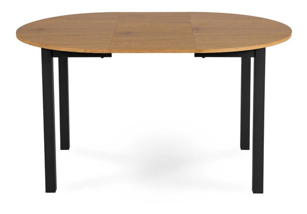 Rozkladací jedálenský stôl Klebanov (dub + čierna) (pre 4-6 osôb) *bazár