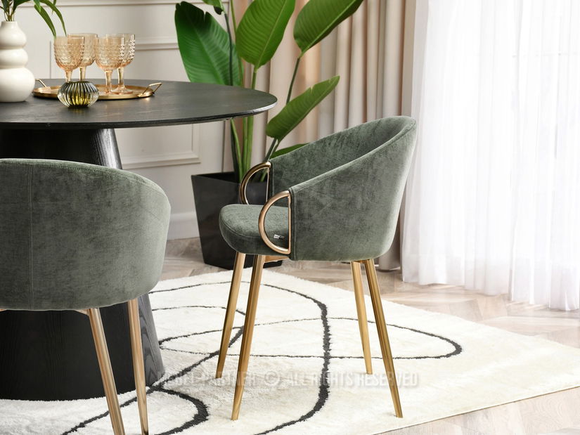 Scaun Carma K (verde + auriu)