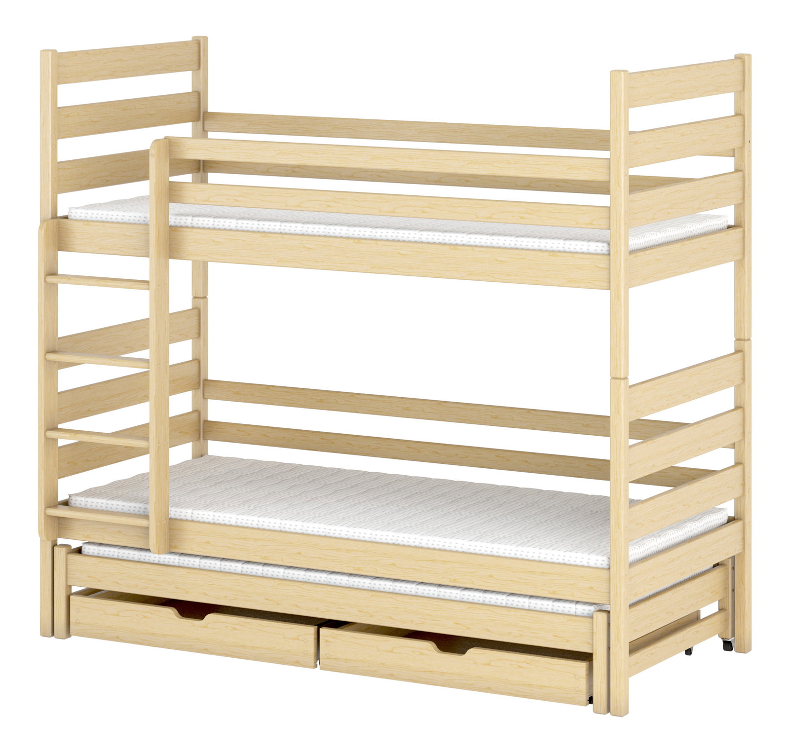 Detská posteľ 80 x 180 cm TORI (s roštom a úl. priestorom) (borovica)