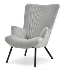 Relaxačné kreslo Lanzaris (sivá + čierna)
