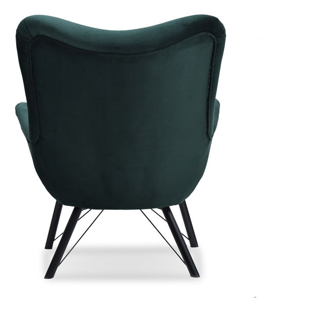 Relaxačné kreslo Dawntawn (zelená + čierna)