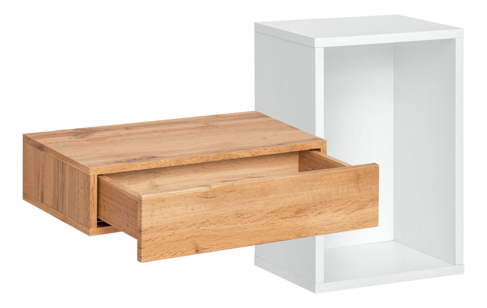 Ladica i polica Elaine 20 WTW EY typ 02 (bijela + hrast wotan)